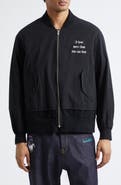 Undercover Graphic Cotton Bomber Jacket