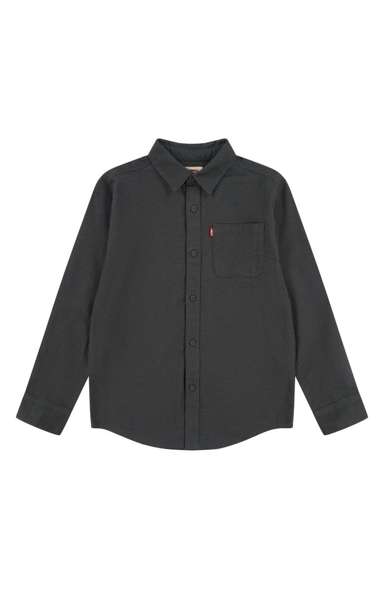 Levi's<sup>®</sup> Kids' Flannel Button-Up Shirt, Main, color, 