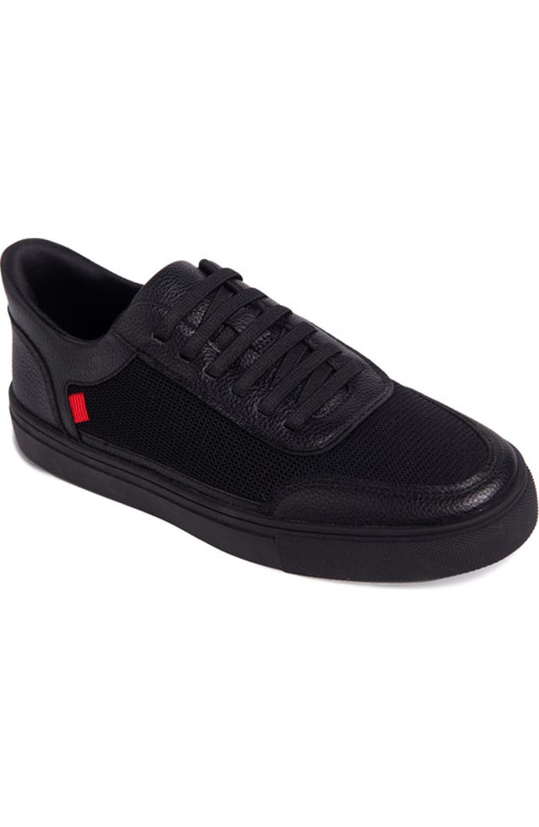 Marc Joseph New York Columbia Street Hands Free Technology Leather Mesh Sneaker, Main, color, Black Grainy Leather