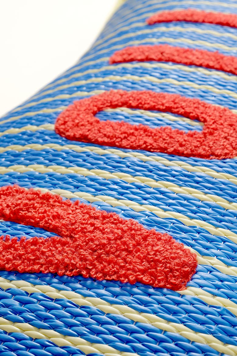 Rajpath Embroidery Polypropylene Cushion 12X20 In, Alternate, color, Blue