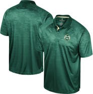 COLOSSEUM Men's Colosseum Green Colorado State Rams Honeycomb Raglan Polo