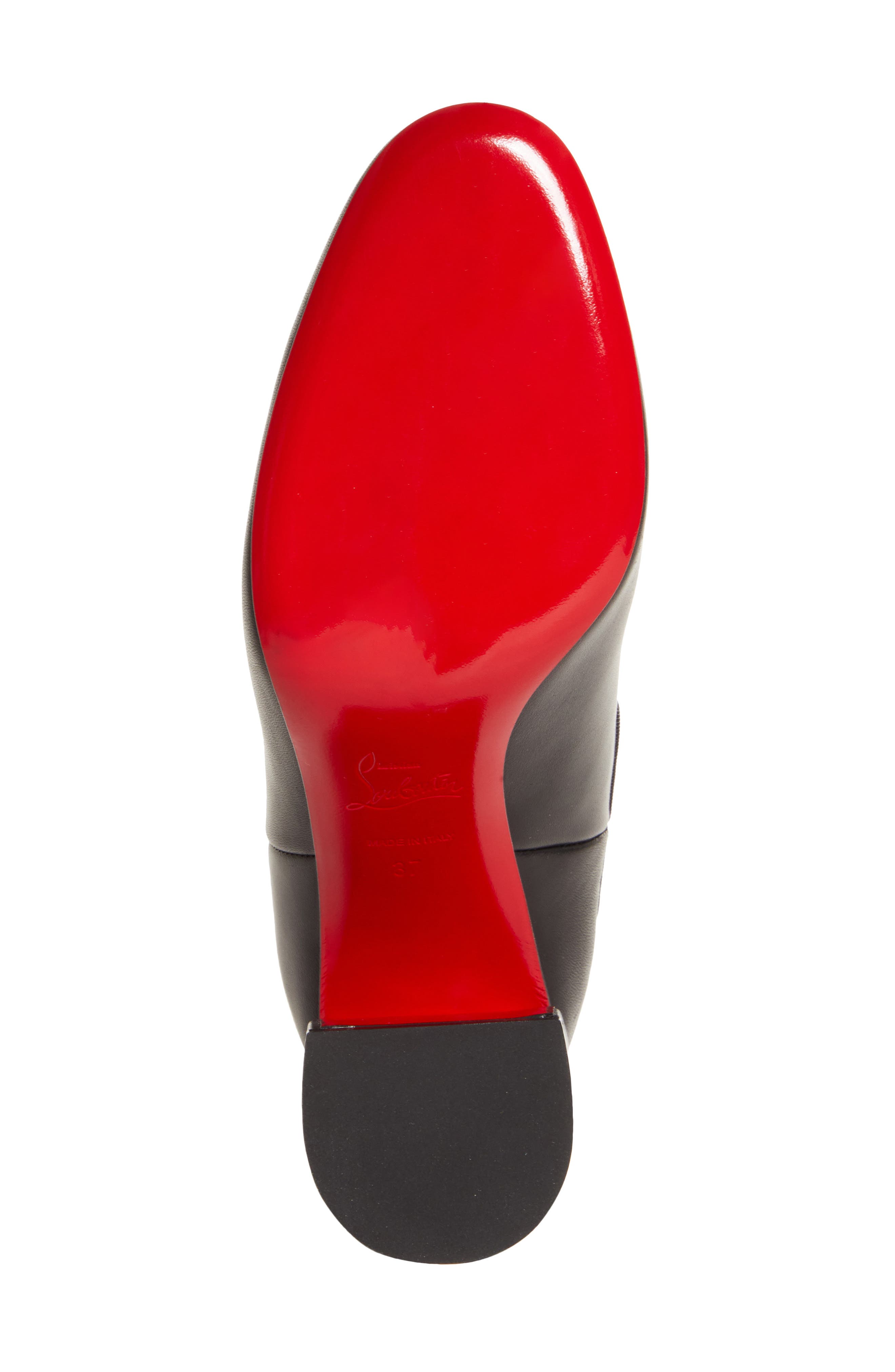 Christian Louboutin Turelastic Chelsea Boot, Alternate, color, Black