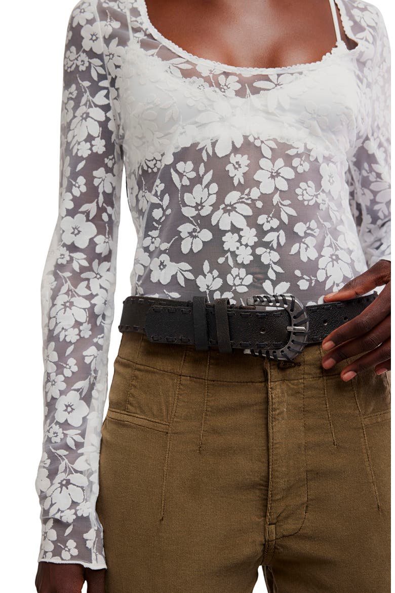 Early Sunsets Floral Burnout Top, Alternate, color, IVORY