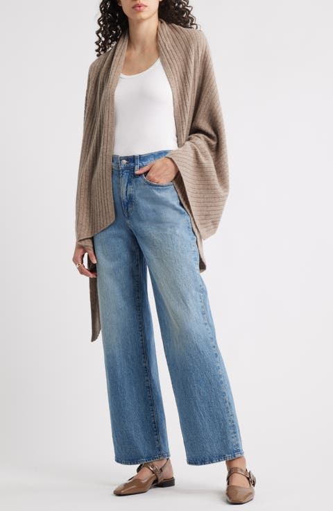 Rib Cashmere Travel Wrap