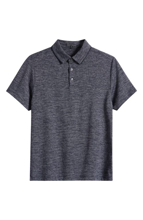 Robert Barakett Payne Space Dye Jacquard Polo In Navy