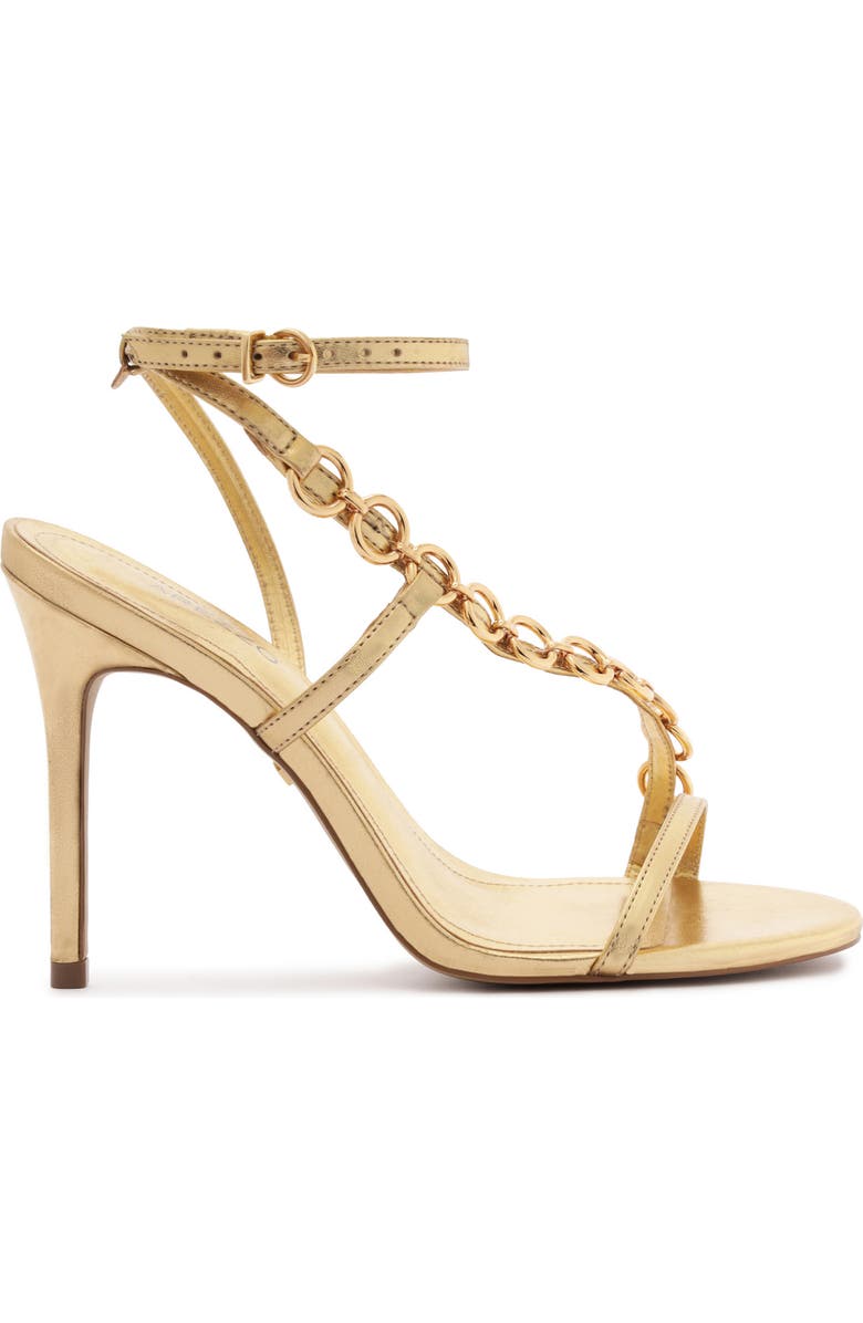 Arezzo Mackenzie High Ankle Strap Sandal, Alternate, color, Gold