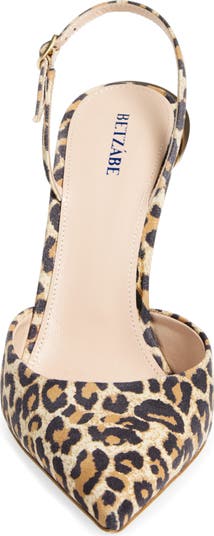 BETZÁBE Sofia Leopard Print Slingback Pump (Women) | Nordstrom
