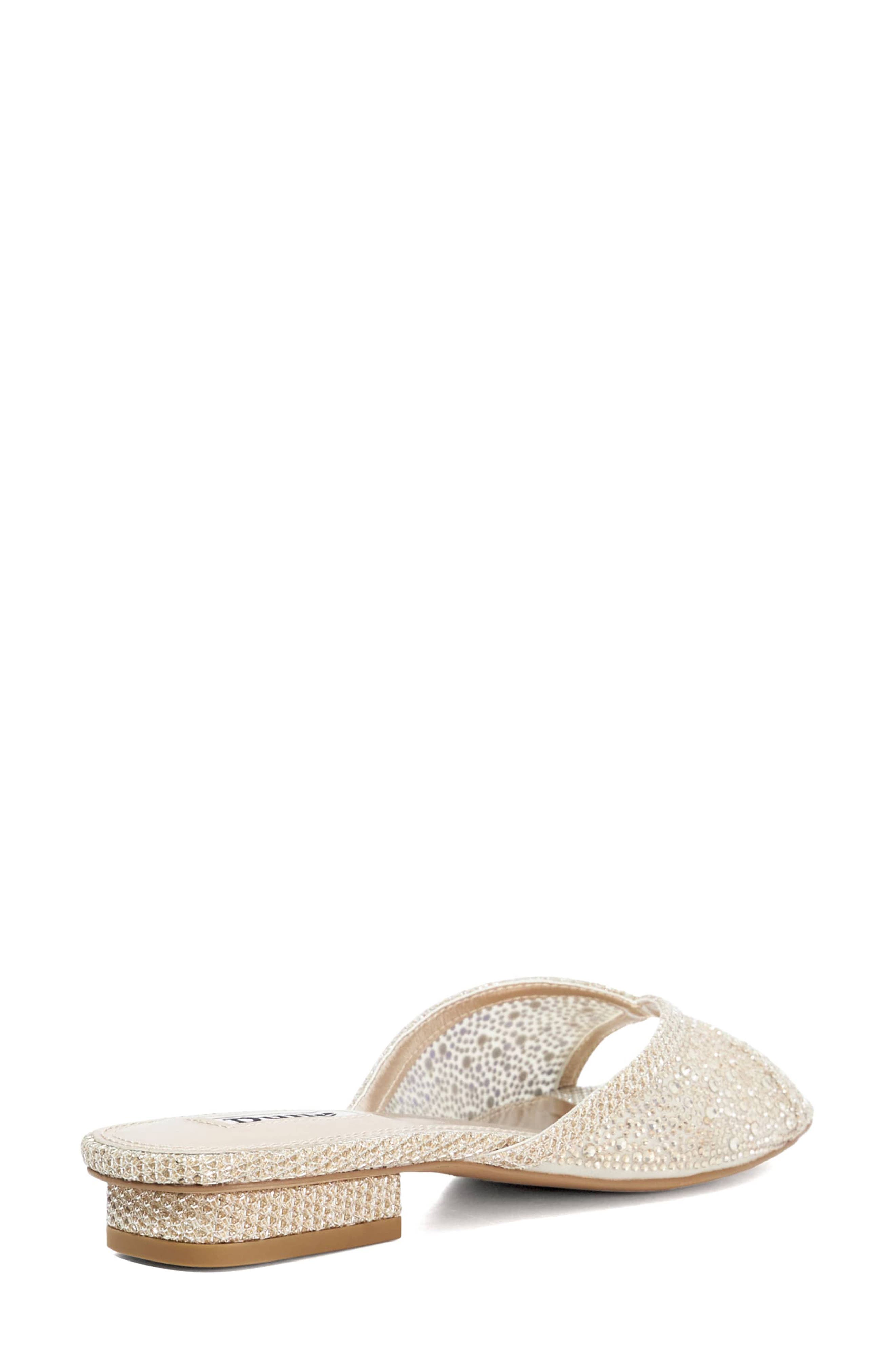 Dune London Naya Crystal Studded Sandal, Alternate, color, Gold