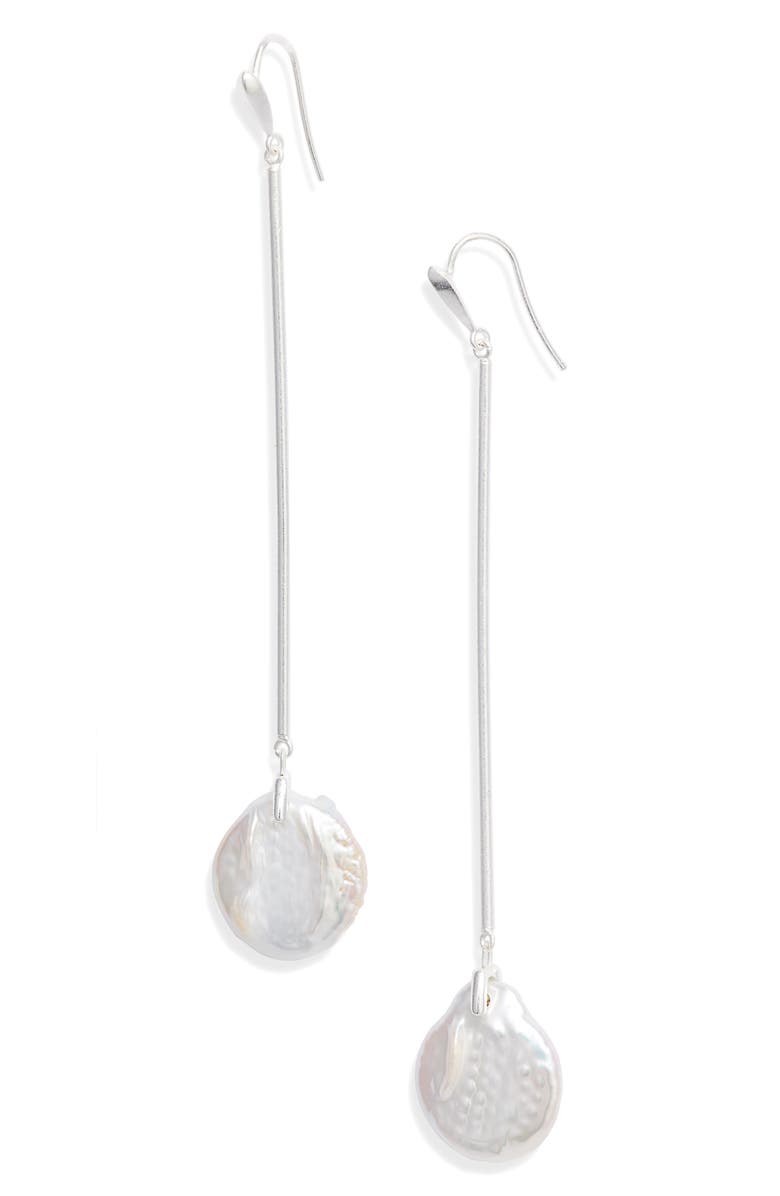 Kendra Scott Lizbeth Natural Pearl Earrings, Main, color, 