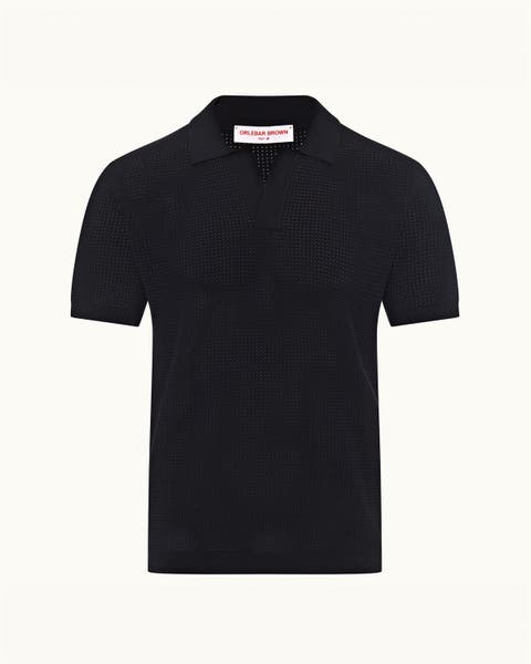 Roddy Tailored Fit Open Mesh Stitch Polo Shirt