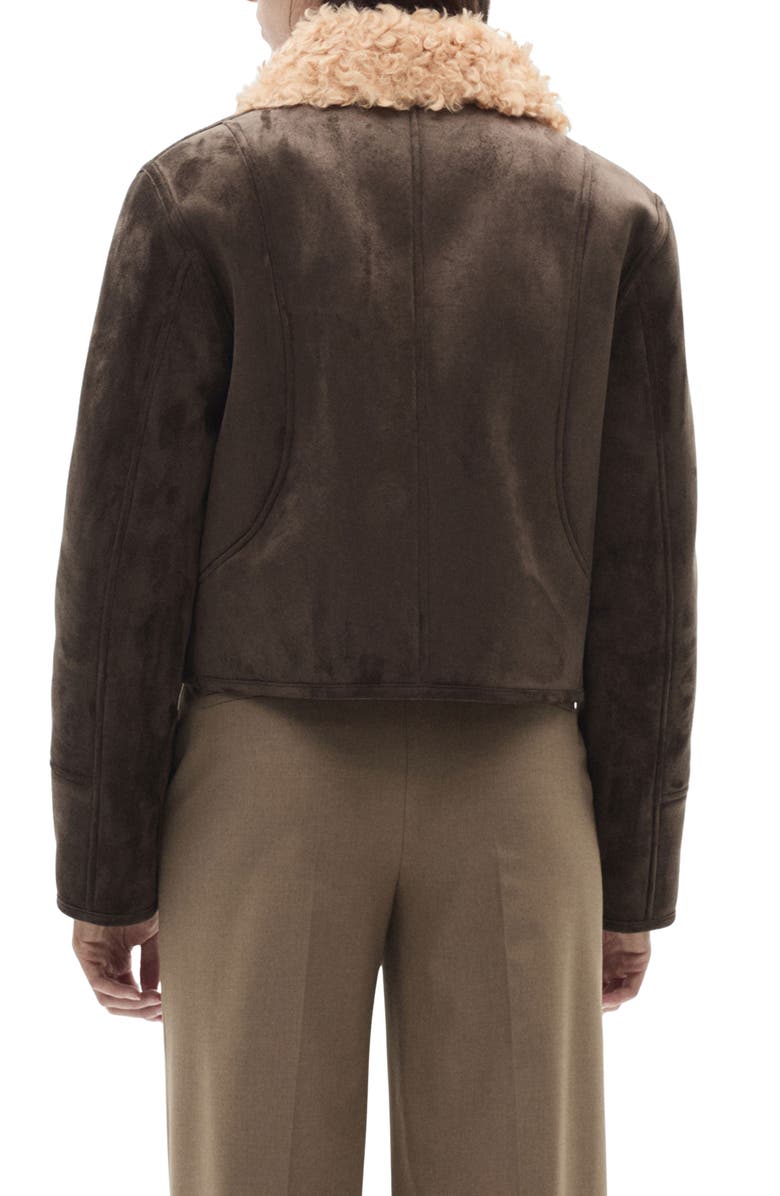 MANGO Faux Shearling Jacket, Alternate, color, 