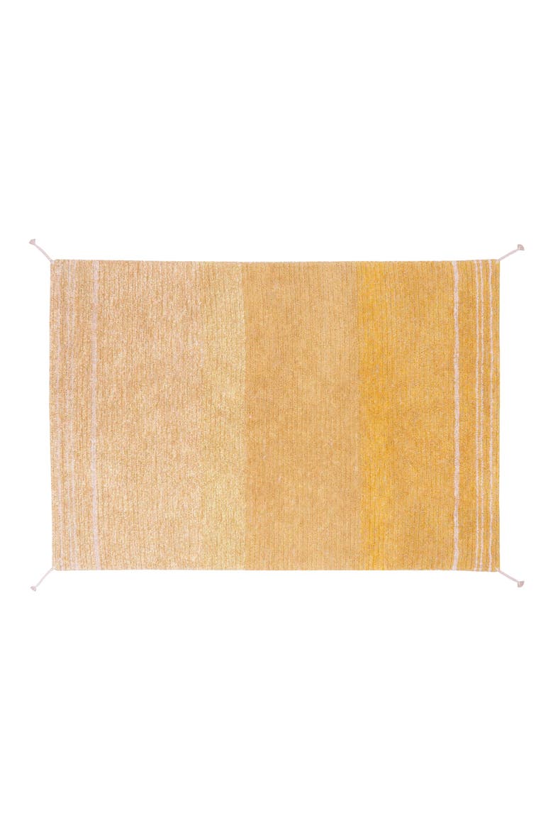 Reversible Washable Recycled Cotton Blend Rug, Main, color, AMBER/ HONEY