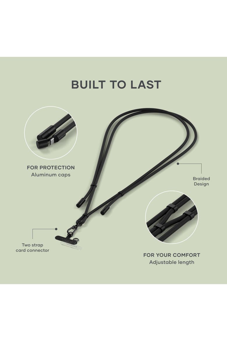 OntheGo USB C Lanyard Cable, Alternate, color, Black
