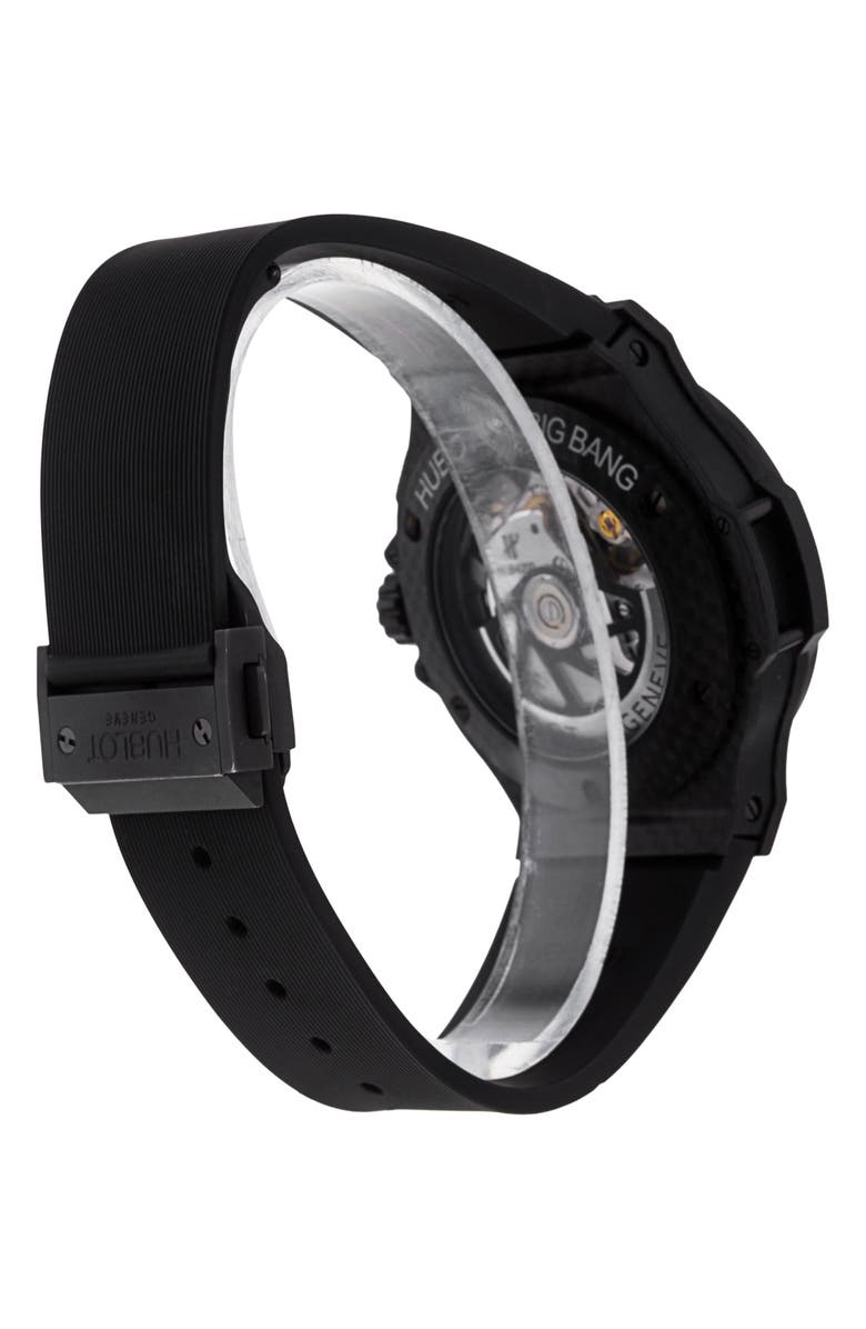 Watchfinder & Co. Hublot Preowned Classic Fusion Chronograph Rubber Strap Watch, 45m, Alternate, color, 