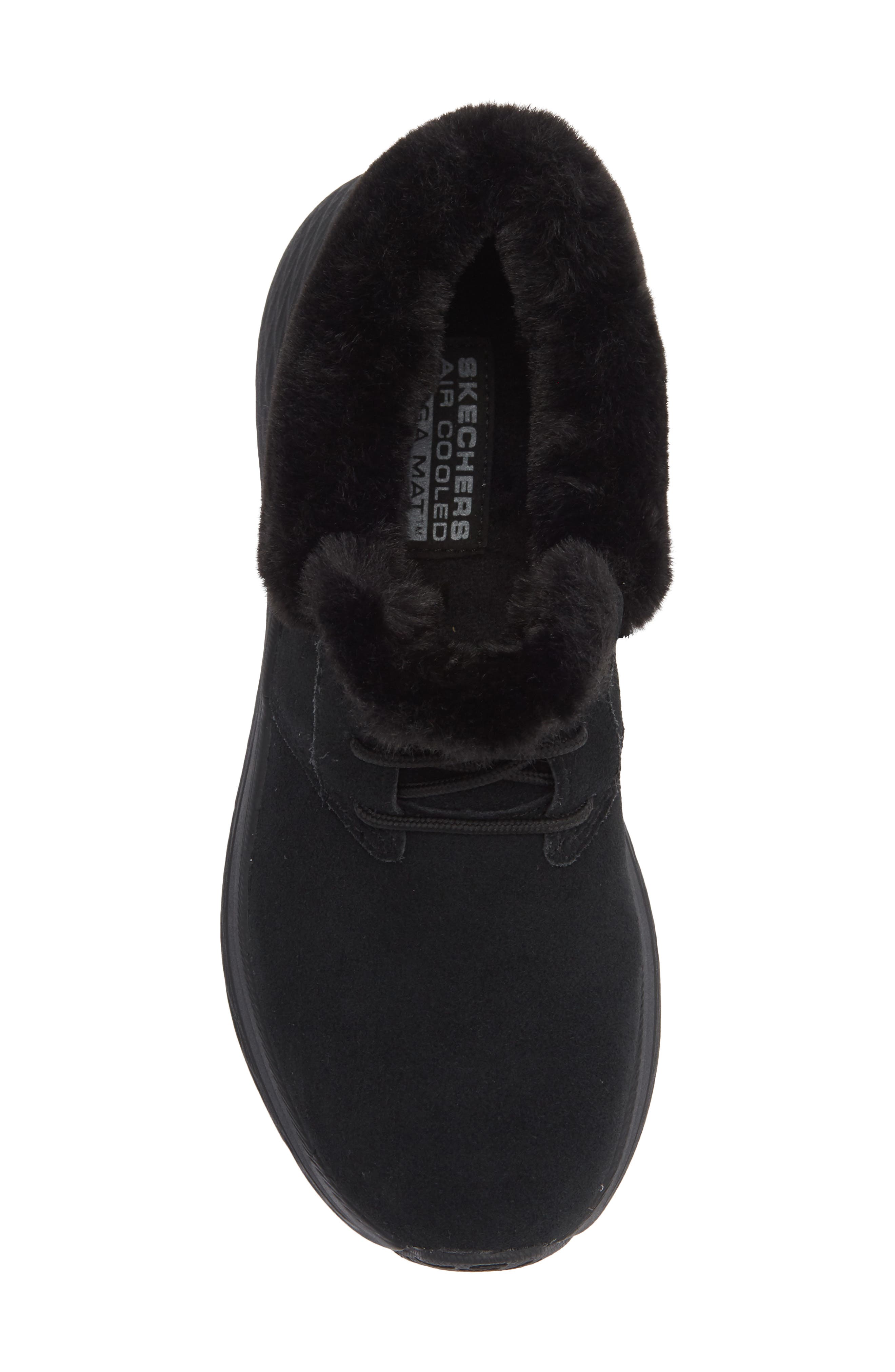 SKECHERS Max Cushioning Elite 2.0 Faux Fur Trim Boot, Alternate, color, Black