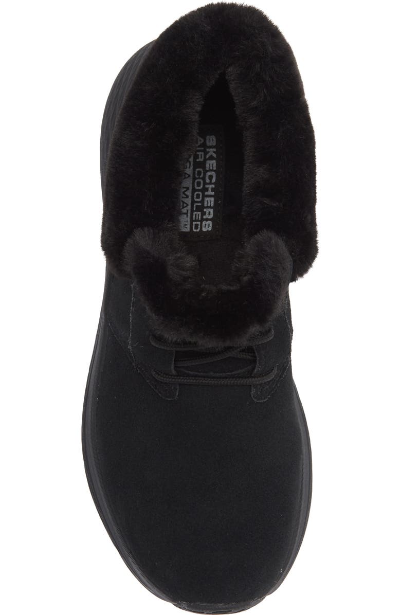 SKECHERS Max Cushioning Elite 2.0 Faux Fur Trim Boot, Alternate, color, Black