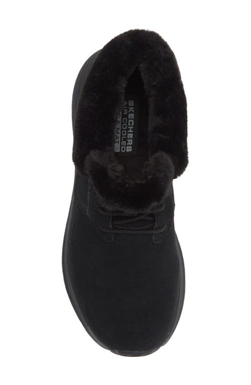 Skechers Max Cushioning Elite 2.0 Faux Fur Trim Boot In Black