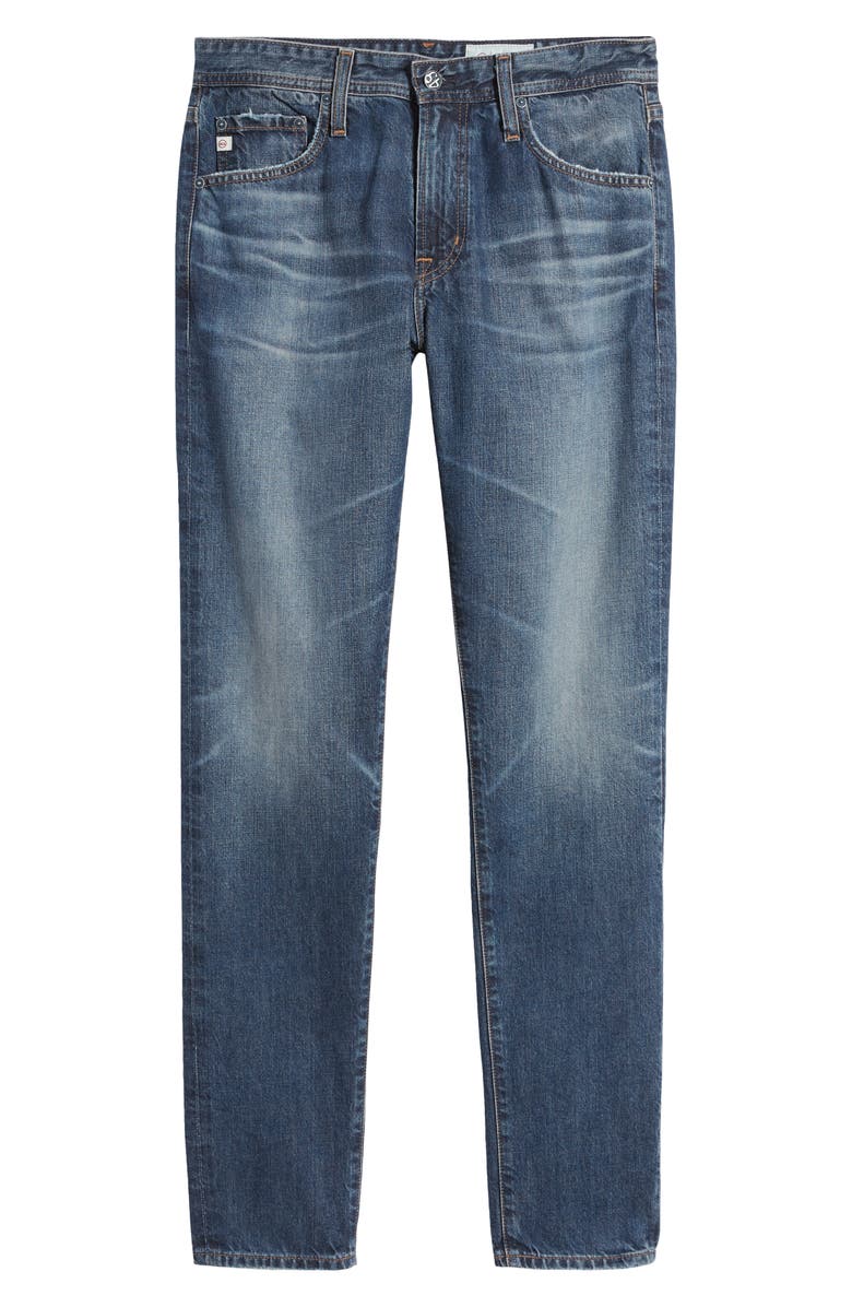 AG Dylan Satin Side Skinny Fit Jeans, Alternate, color, 