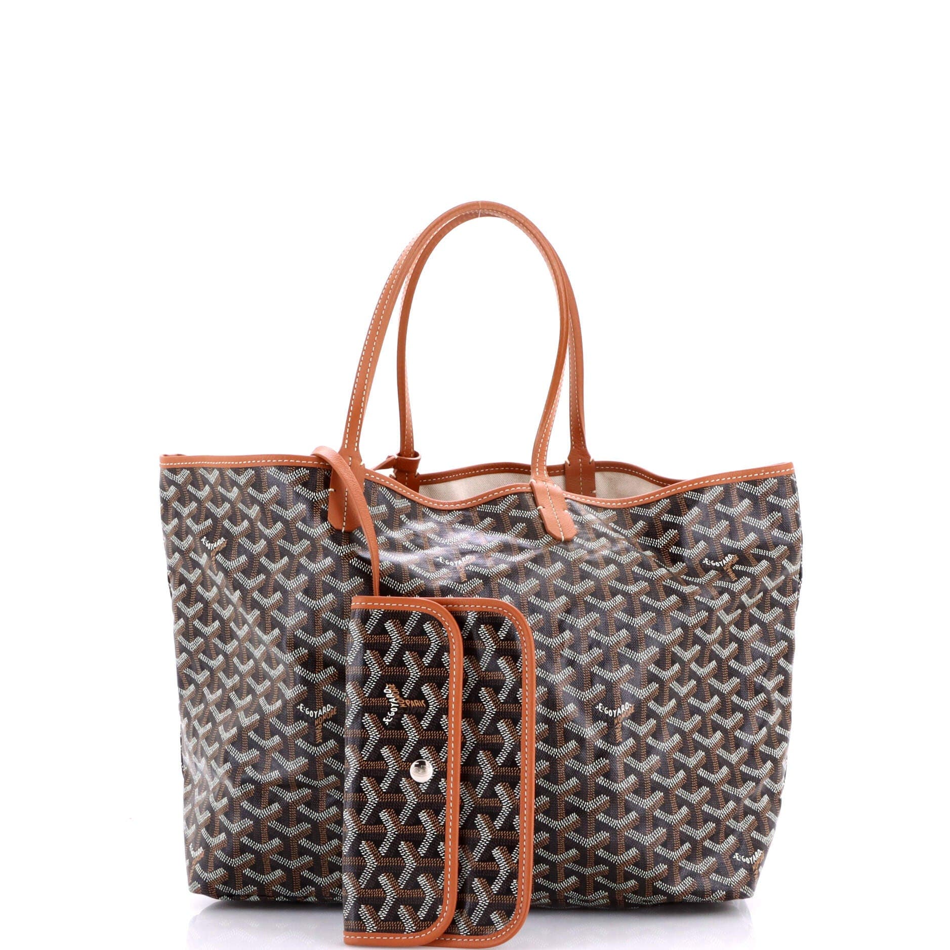 Pre-Owned Goyard Saint Louis Tote Coated Canvas PM, Alternate, color, Brown