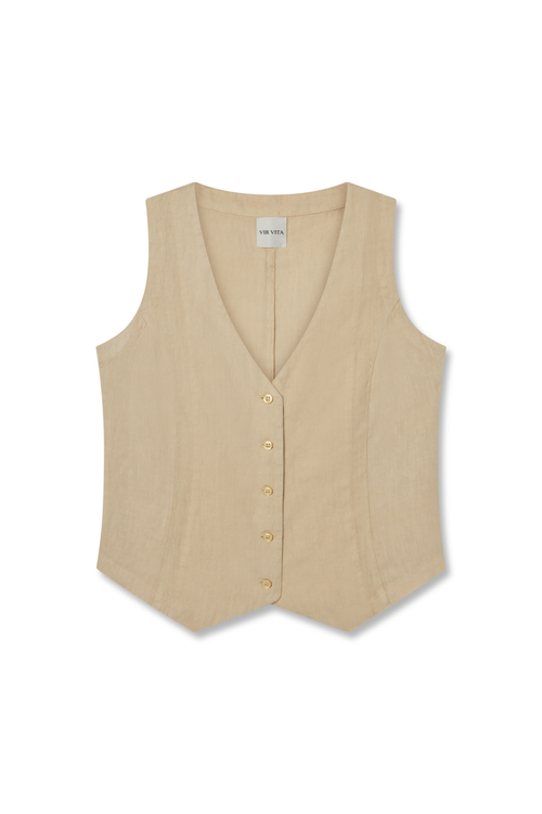 Vir Vita Violette Vest In Neutral