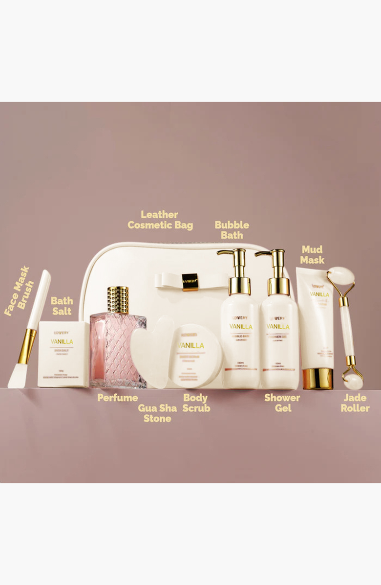Lovery Premium Vanilla Bath and Body Luxury Spa Kit, Alternate, color, NO COLOR