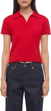 Helmut Lang Shrunken Knit Polo