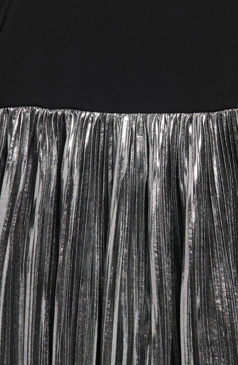 BLUSH by Us Angels Kids' Mixed Media Long Sleeve Dress, Alternate, color,