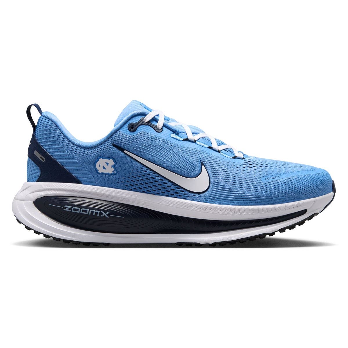 Men's Nike North Carolina Tar Heels Vomero 18 Running Shoes, Alternate, color, Blue