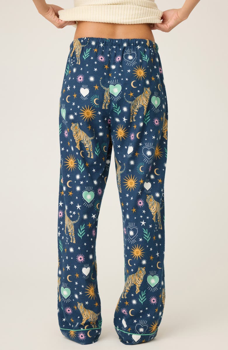 PJ Salvage Flannel Pajama Pants, Alternate, color, Navy