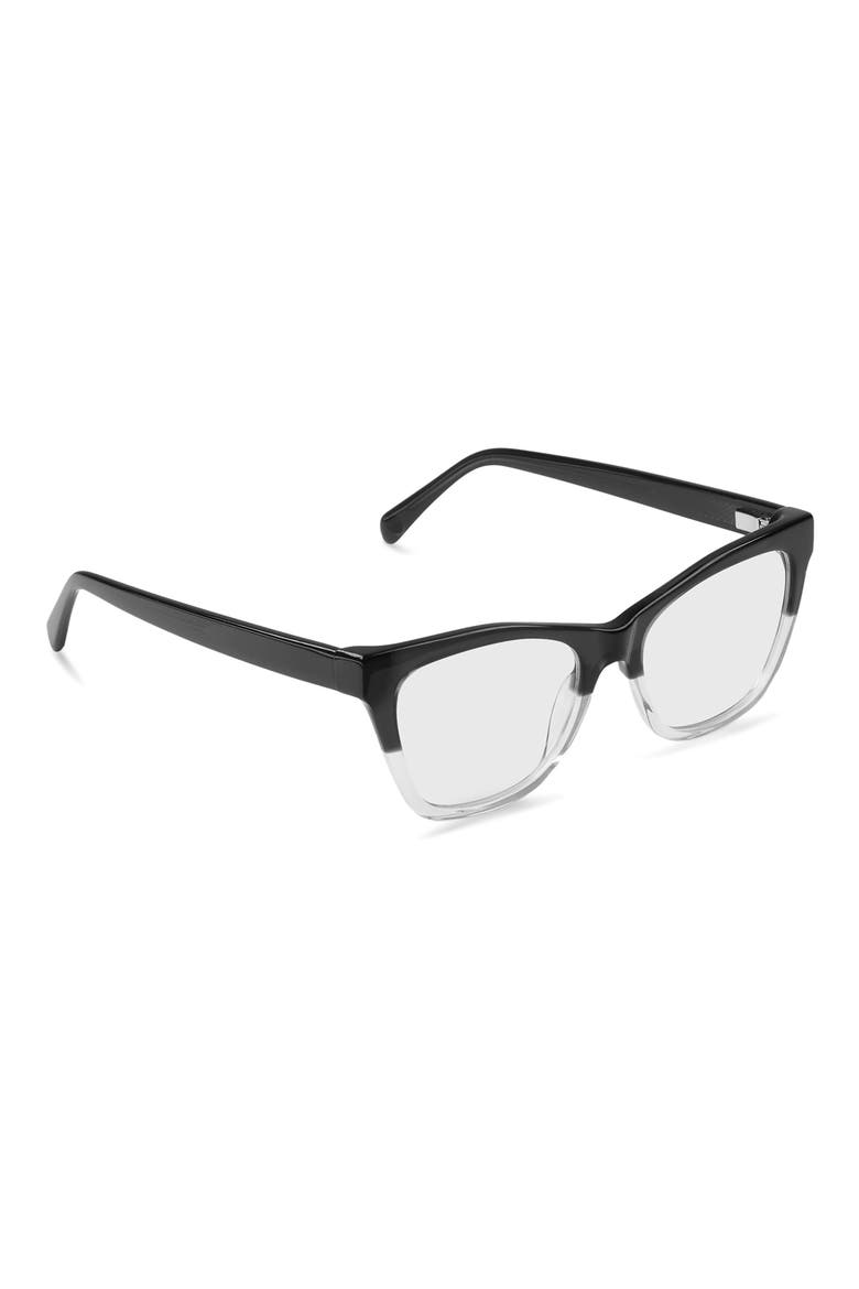 Kitten Around 50mm Cat Eye Reading Glasses, Alternate, color, BLACK/ CRYSTAL FADE