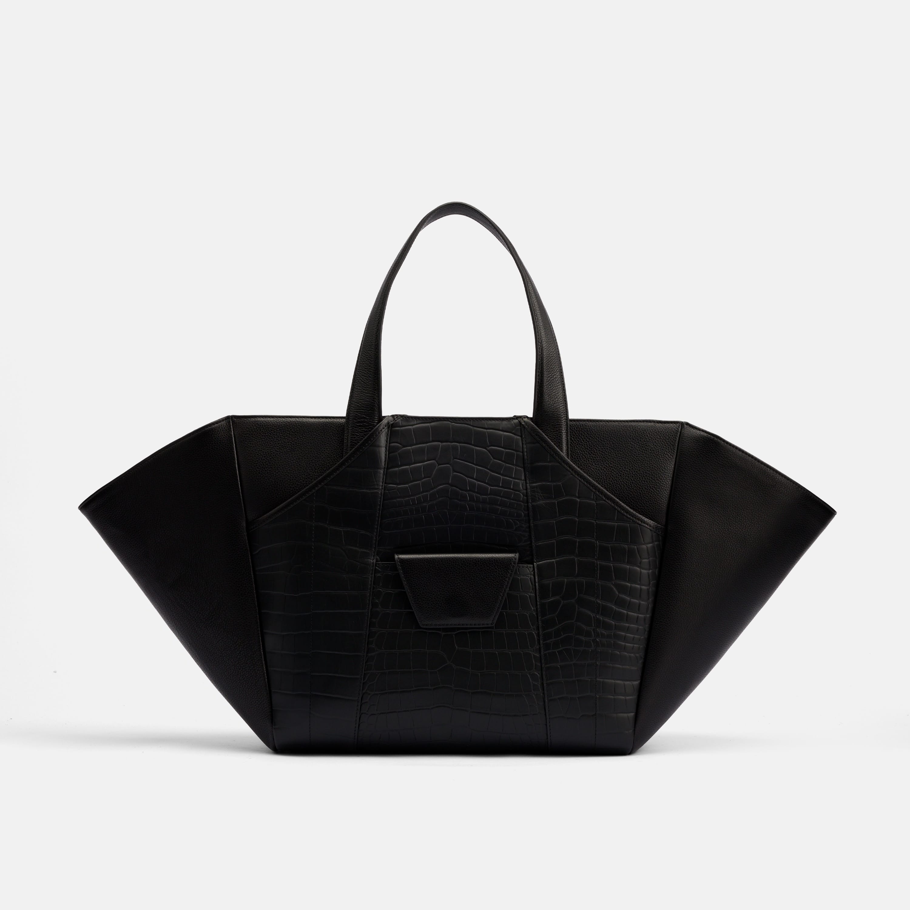 Marissa Structured Tote, Main, color, Black Croc