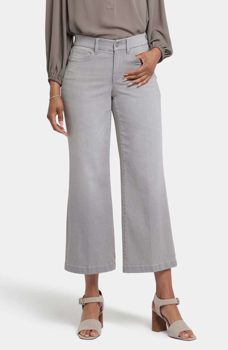 NYDJ Teresa Waist Match Ankle Wide Leg Jeans, Main, color, Grenada Mist