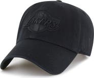 '47 Men's '47 Los Angeles Lakers Black on Black Clean Up Adjustable Hat