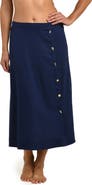 La Blanca Harbor Breeze Midi Cover-Up Skirt