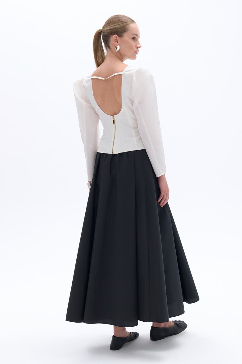 Boat Neck Blouse, Alternate, color, Ivory