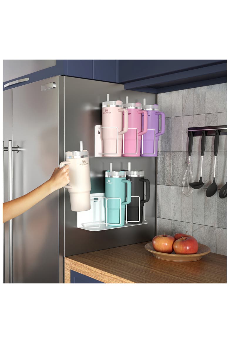 2-Pack Tumbler Organizer Racks, Main, color, WHITE