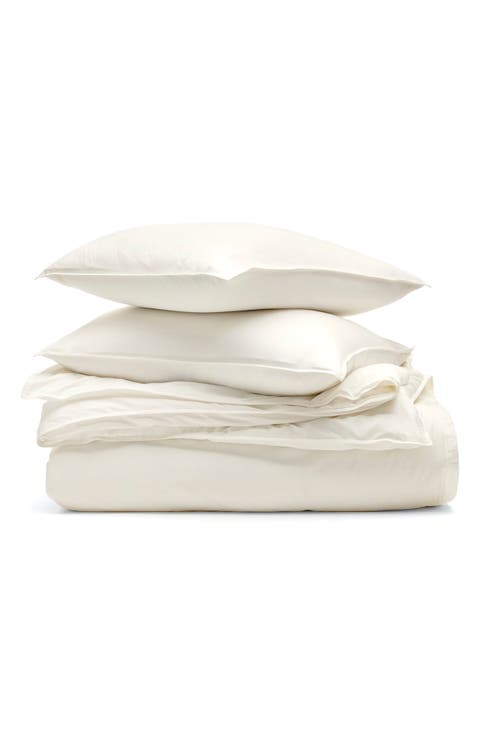 Signature Vintage Washed Organic Cotton Duvet Cover & Shams Set