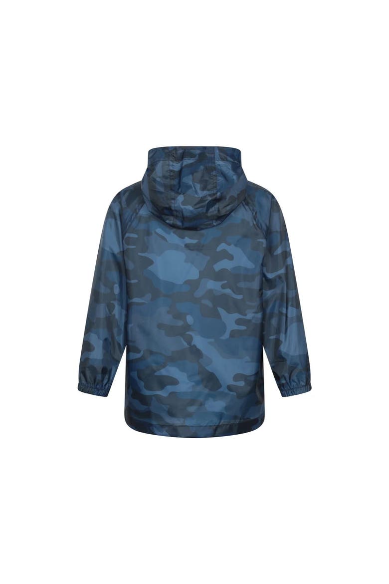 Childrens/Kids Pakka Camo Waterproof Jacket, Alternate, color, Dark Blue
