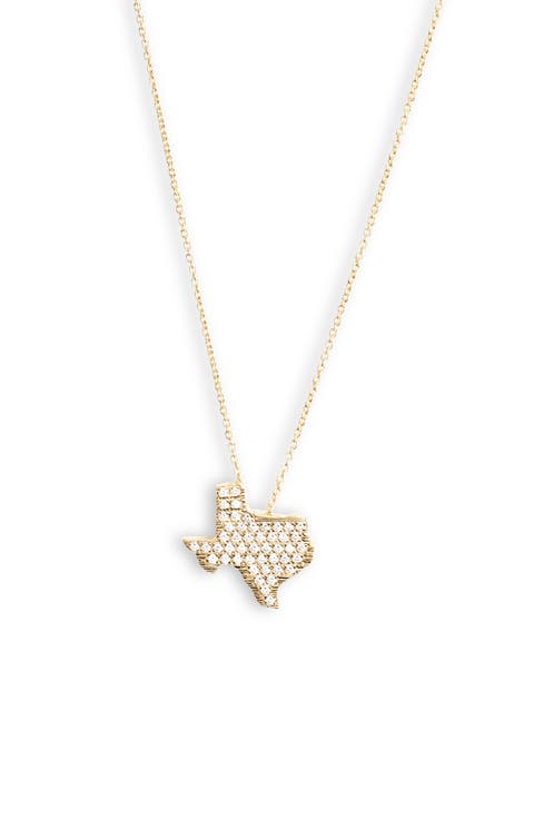 Tiny Treasures Diamond Texas Pendant Necklace