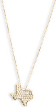 Roberto Coin Tiny Treasures Diamond Texas Pendant Necklace