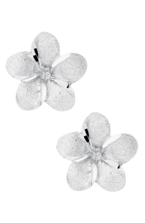 Sterling Silver Flower Stud Earrings (Baby)
