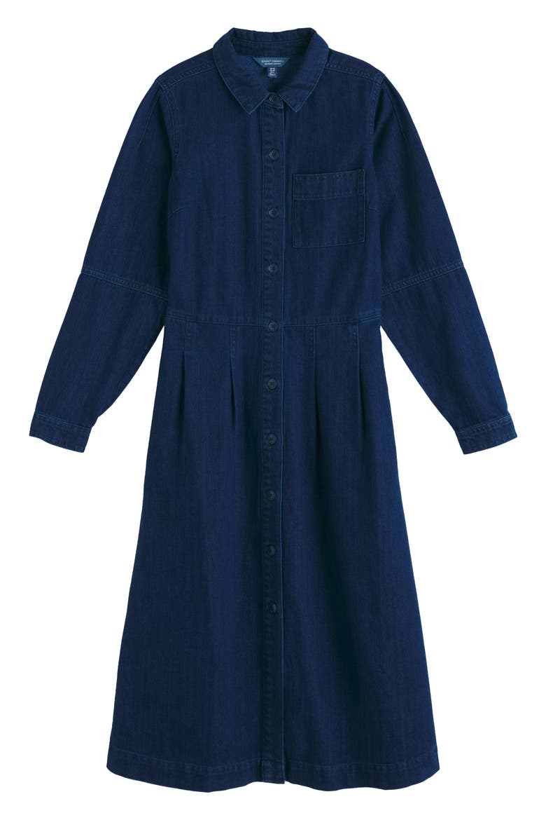 Outlines Denim Shirtdress, Alternate, color, MID WASH
