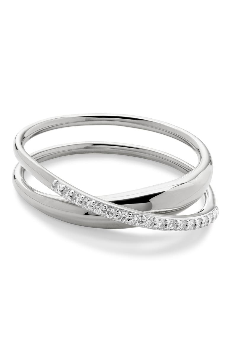 Nura Wrap Ring, Main, color, SILVER