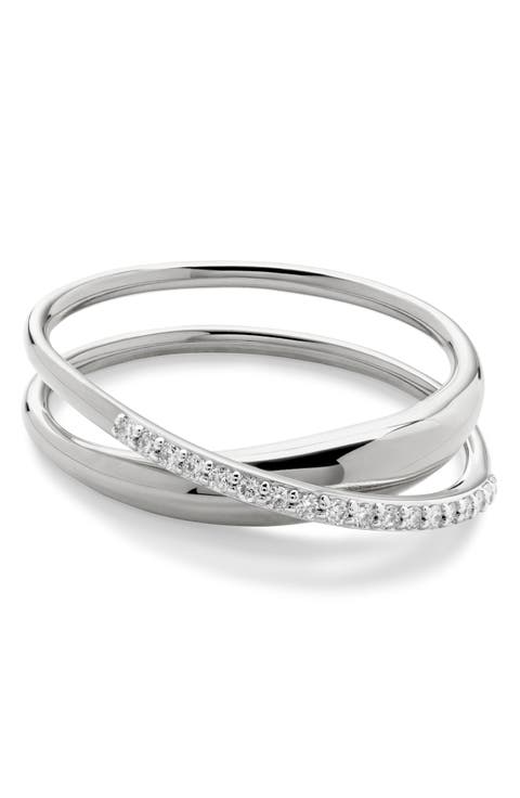 【MONICA VINADER】日本未入荷！Siren Stacking リング Siren Stacking Ring in 18ct Gold Vermeil on Sterling Silver