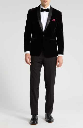 Gino Vitale Two-Piece Velvet Shawl Lapel Slim Fit Tuxedo