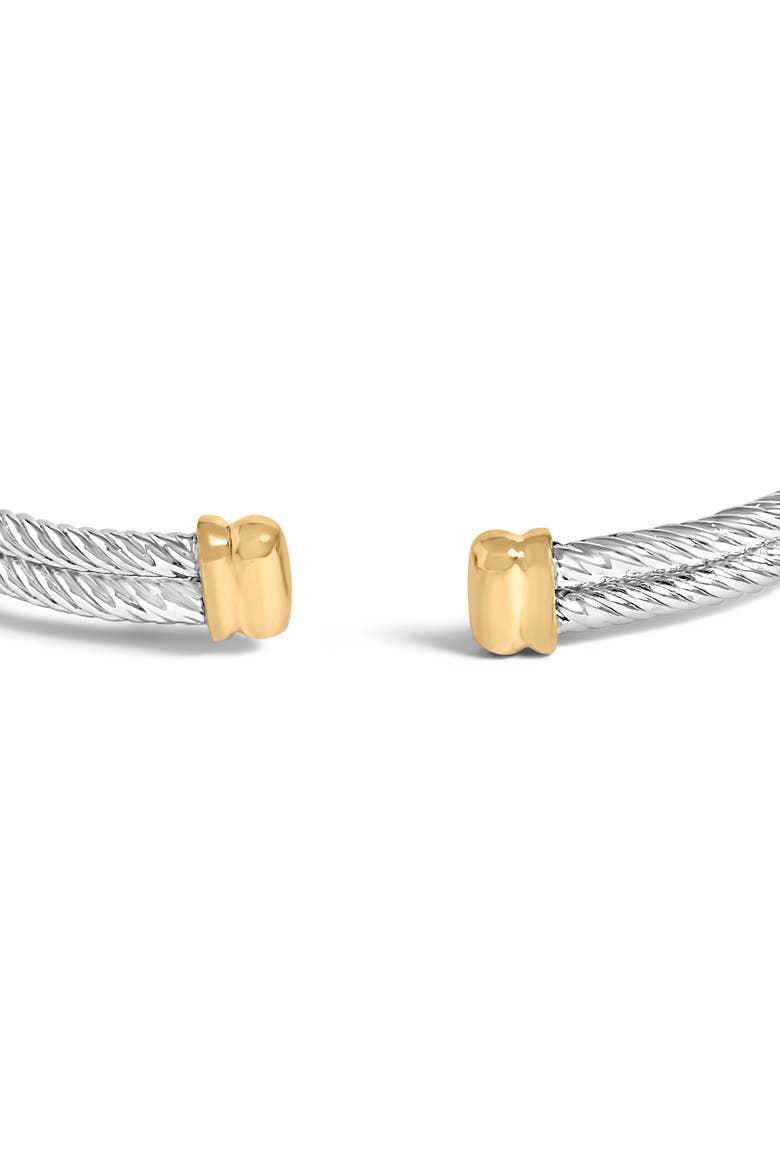 18K Yellow Gold over Silver Diamond Accent Dragonfly Medallion Bangle Bracelet, Alternate, color, Yellow