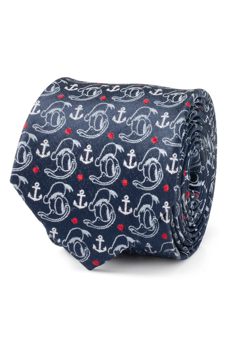 Cufflinks, Inc. Donald Duck Anchor Silk Tie, Alternate, color, 