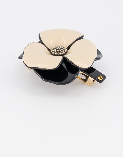 Alexandre De Paris Camelia Acetate Barette In Multi