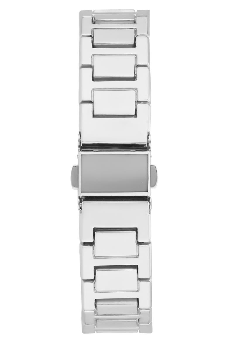 Cabinet Crystal Bracelet Strap Watch, 33mm, Alternate, color, SILVER