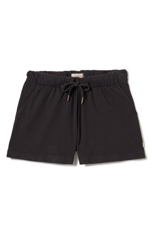 Brixton Carefree Organic Cotton Drawstring Shorts In Black